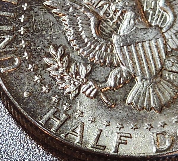 1964-P-Kennedy-Half.-Damaged-Planchet-Or-Random-Damage?